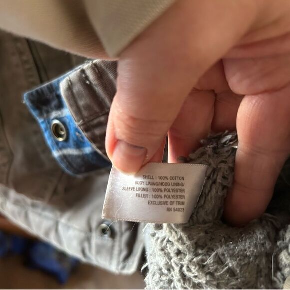 Old Navy coat jacket zip up and snap size Large 10-12 - Picture 8 of 9